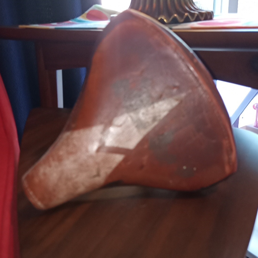 Vintage Mesinger Schwinn Leather Spring Bicycle Seat 1950's